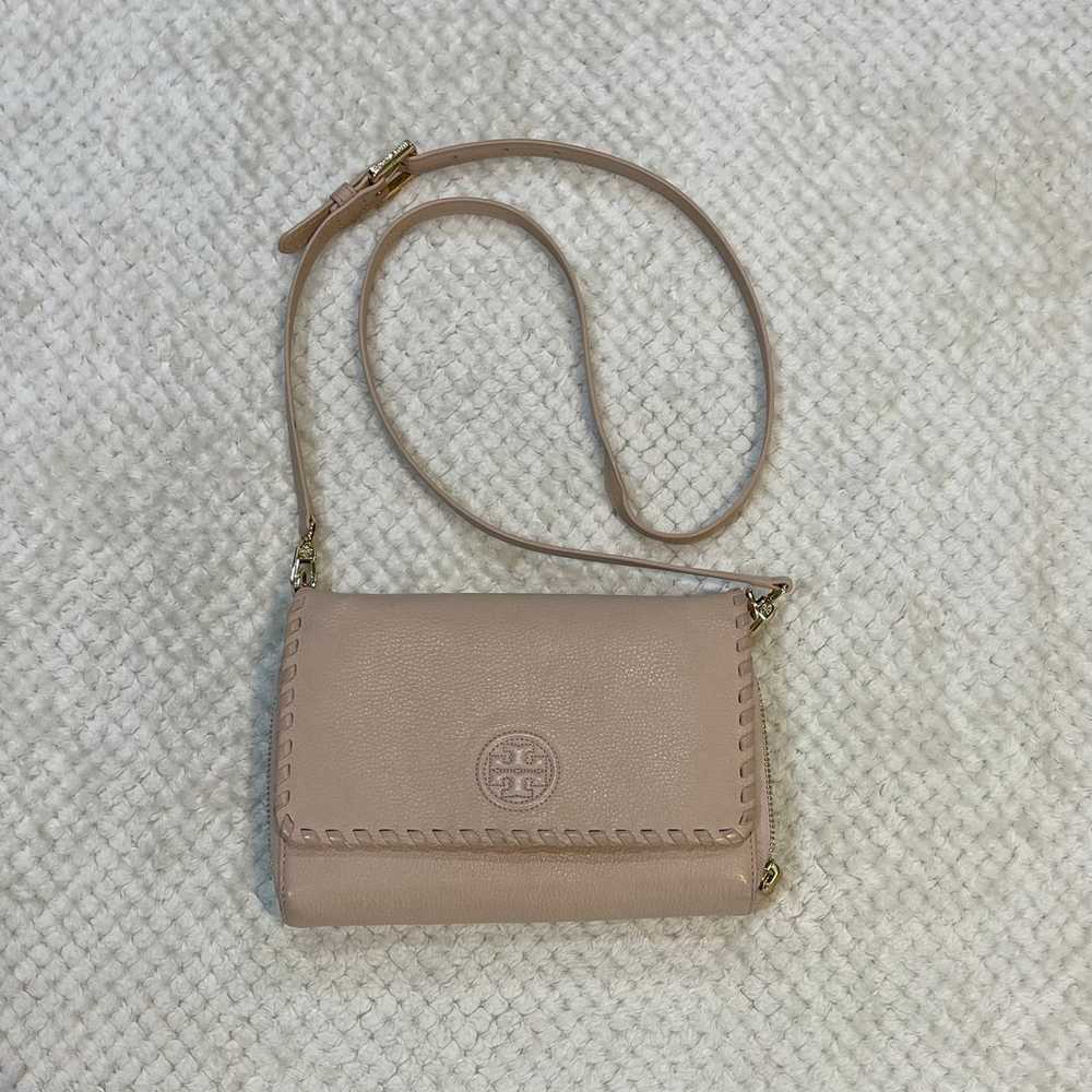 Tory Burch Marion Flat Wallet Cross Body Bag - Li… - image 1