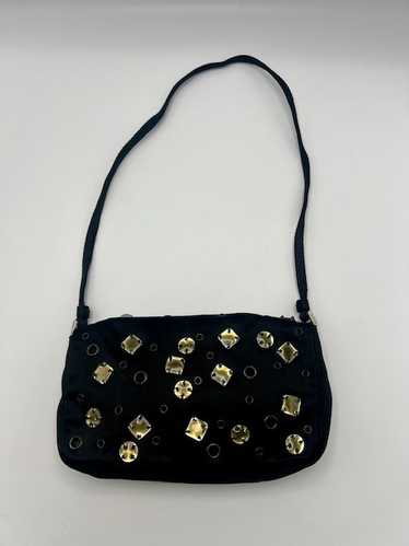 Prada Eyelet & Jewel Satin Shoulder Bag - image 1