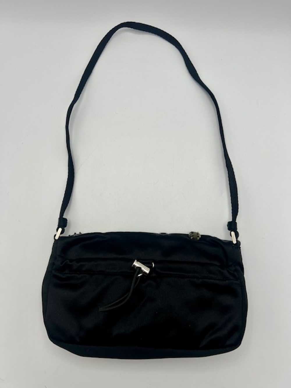 Prada Eyelet & Jewel Satin Shoulder Bag - image 2