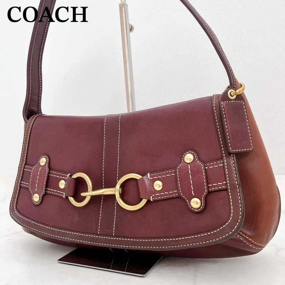 Coach one-shoulder handbag hobo accessory pouch w… - image 1