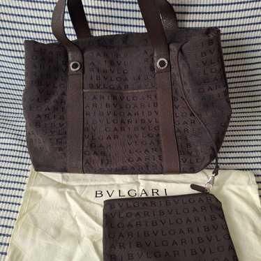 Bvlgari BVLGARI logo mania tote bag handbag.