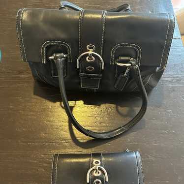 Coach handbag and wallet - image 1