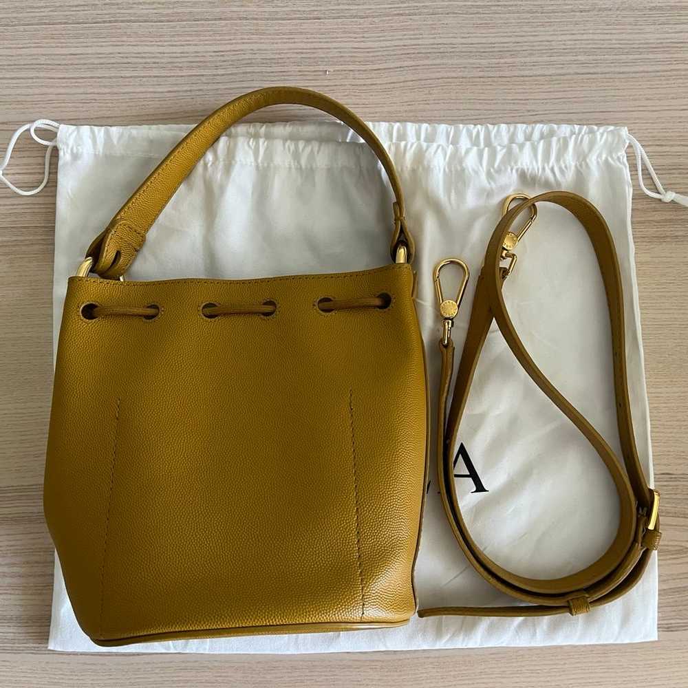 New Furla Corona yellow small bucket bag - image 3