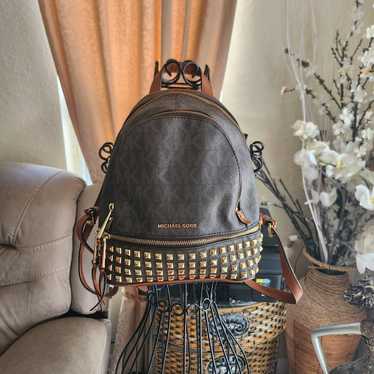 Michael Kors Rhea Zip Studded Backpack - image 1