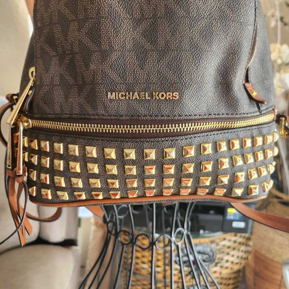 Michael Kors Rhea Zip Studded Backpack - image 2