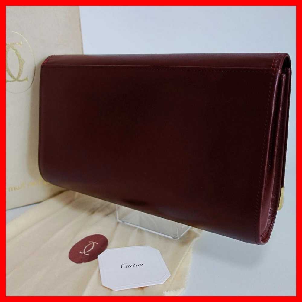 Authentic Cartier Must Line Clutch Bag Bordeaux C2 - image 2