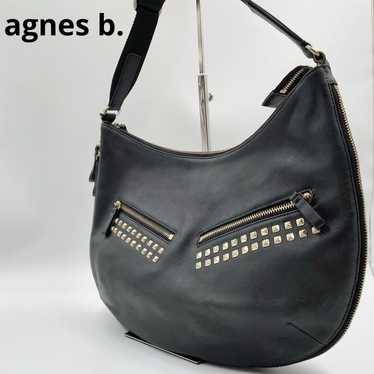 Brand new Agnes B shoulder bag, made of leather wi