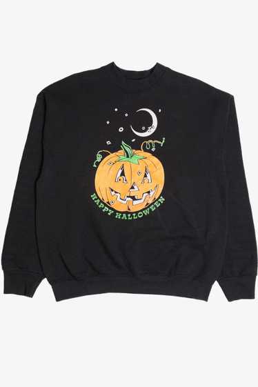 Vintage "Happy Halloween" Neon Halloween Sweatshir