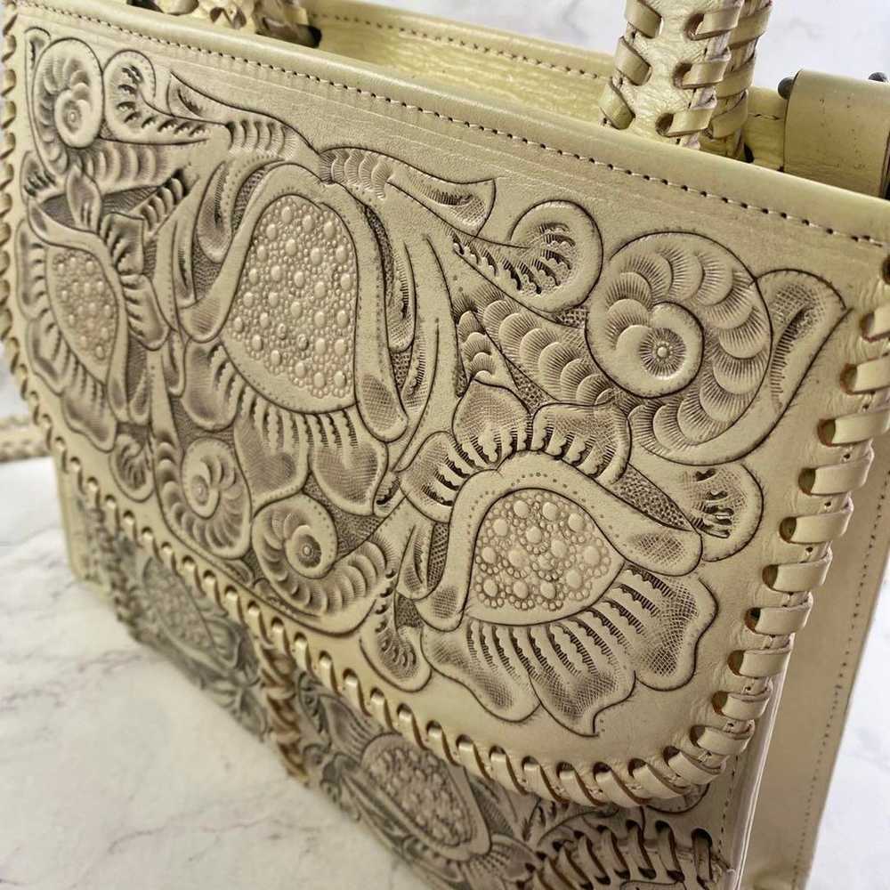 Carving Tribes Genuine Leather Satchel Bag - image 5