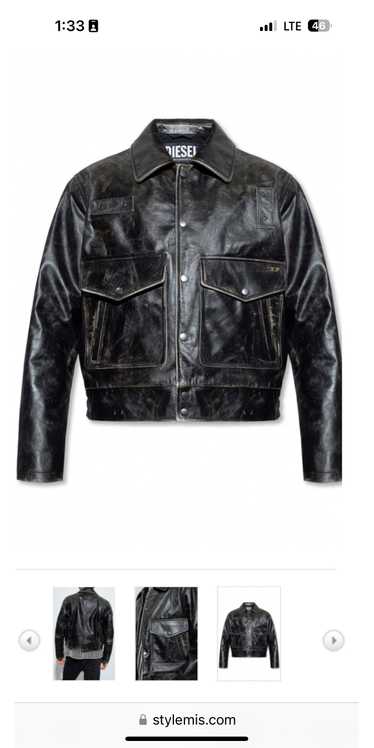 Diesel Diesel Muddy Leather Jacket