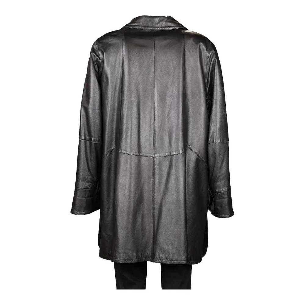 Unbranded Leather Jacket - 2XL Black Leather - image 3