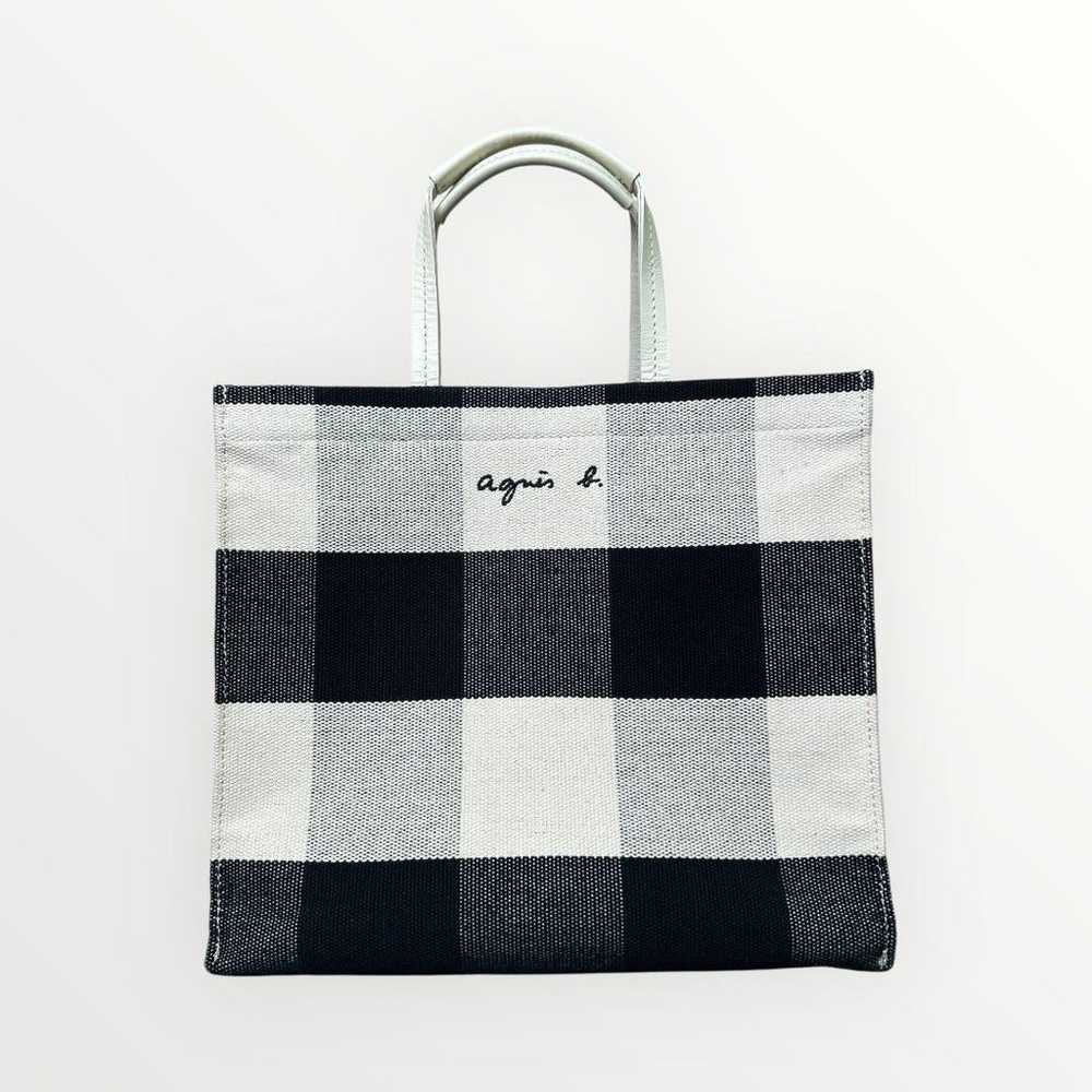 Agnes B. Voyage Tote Bag Gingham Check. - image 3