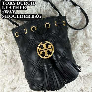 Brand new Tory Burch leather 2way shoulder Fleming