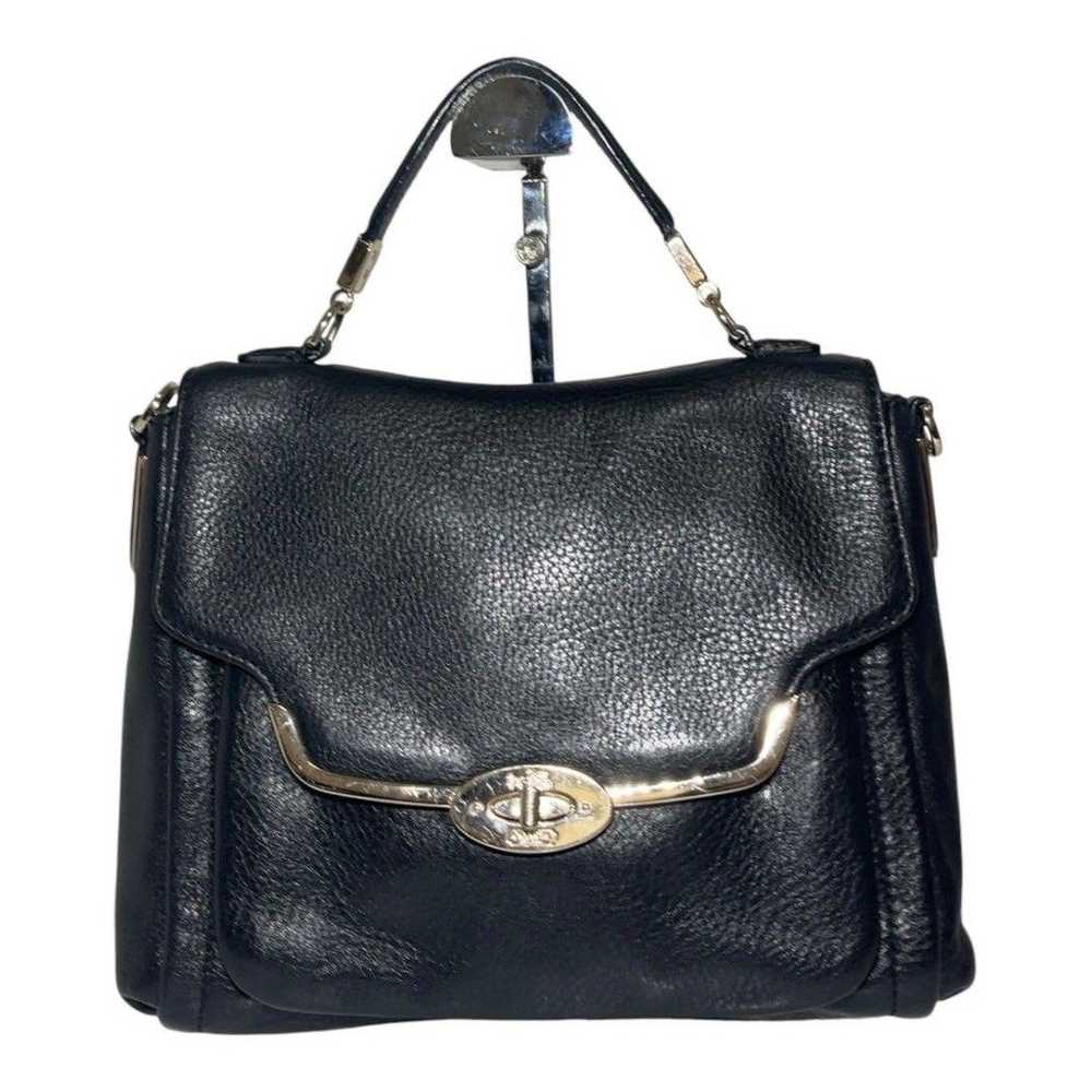 COACH Madison handbag black turn-lock - image 2