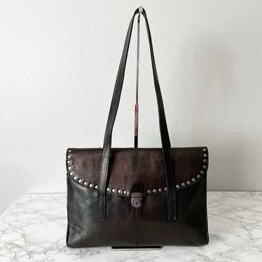 Patricia Nash Verbana Dark Bronze Metallic Leather