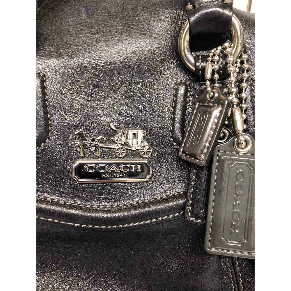 Coach Black Leather Satchel/Shoulder Bag - image 2