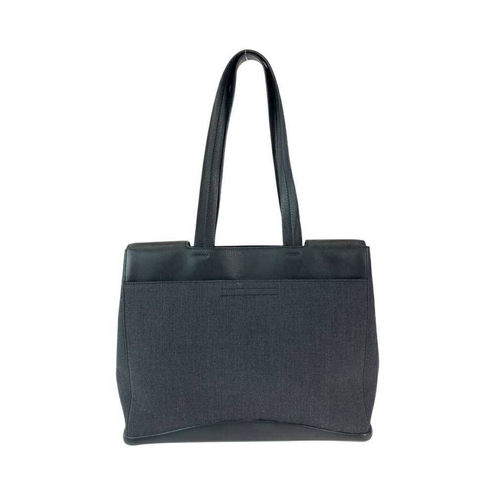 Prada Prada Prada Wool/Leather Tote Bag B9285 Can… - image 2