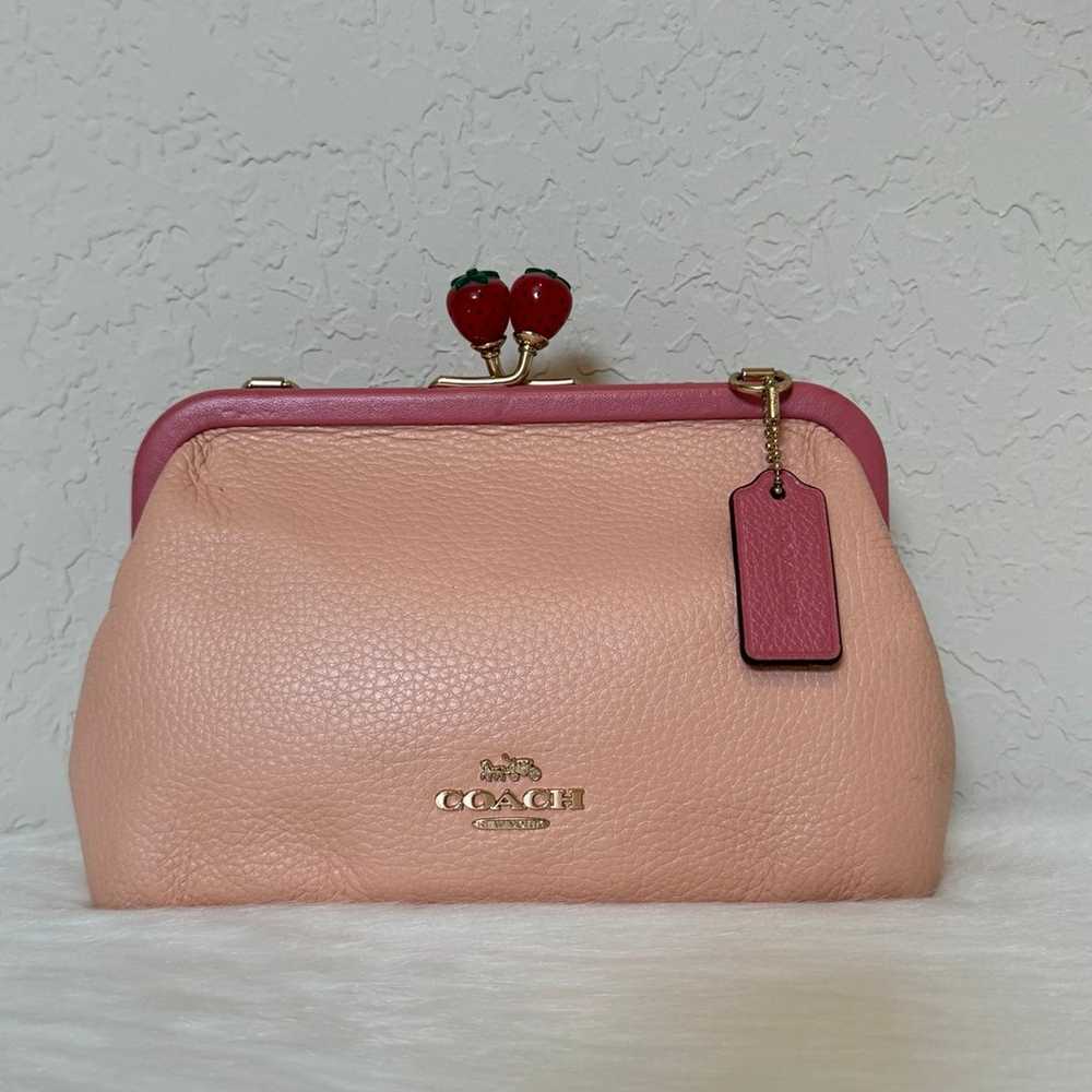 Coach Nora Kisslock Crossbody With Strawberry - image 2