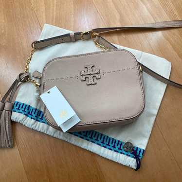 Tory Burch camera bag, MacGlow, with gold hardware