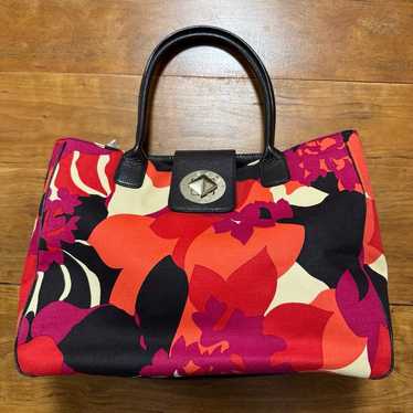 Kate Spade New York handbag red, orange and pink … - image 1