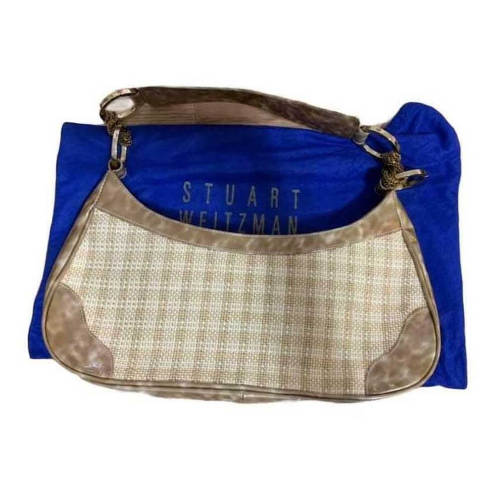 Stuart Weitzman Tan Woven Hobo Bag - image 5