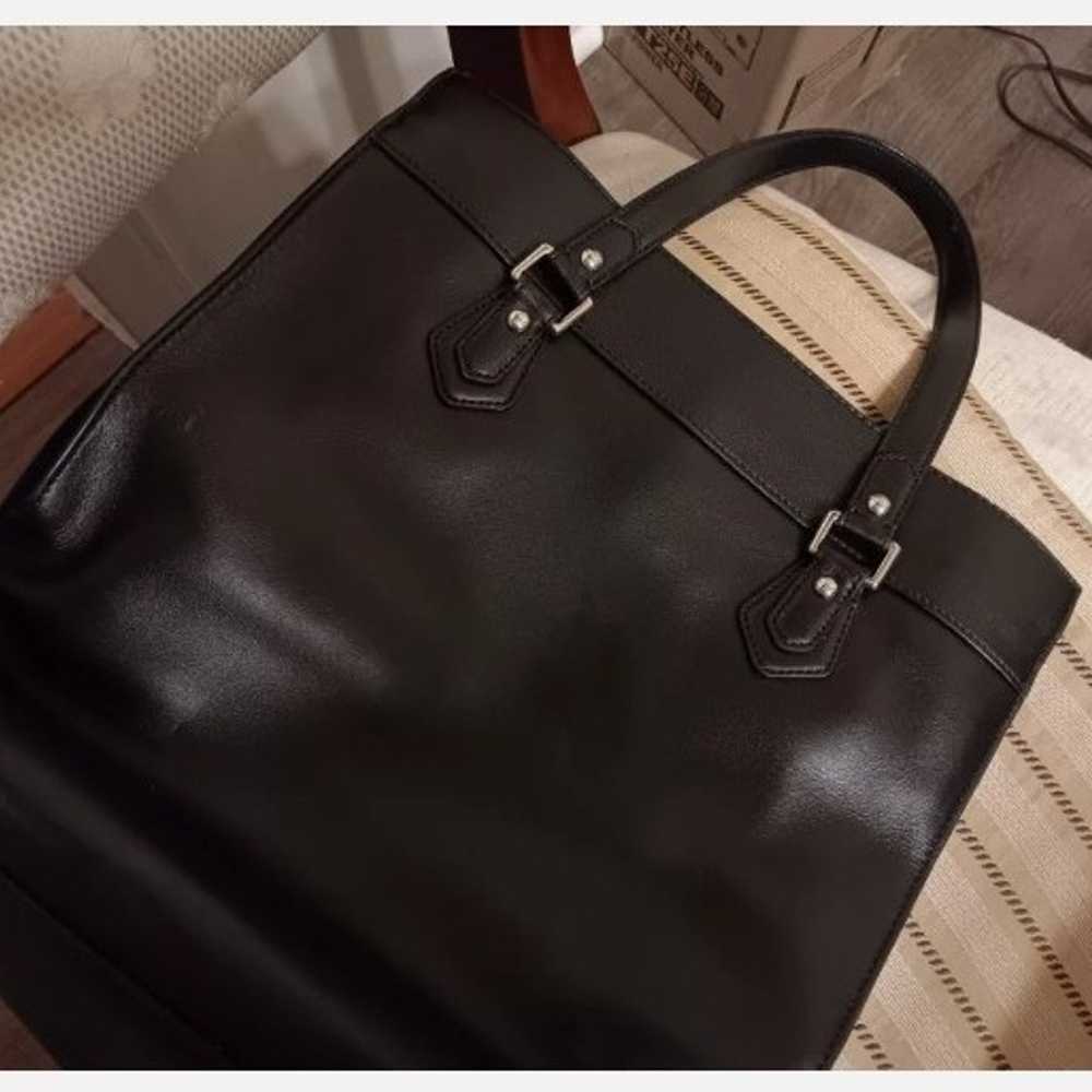 Vintage Coach Leather Briefcase in Black - image 12