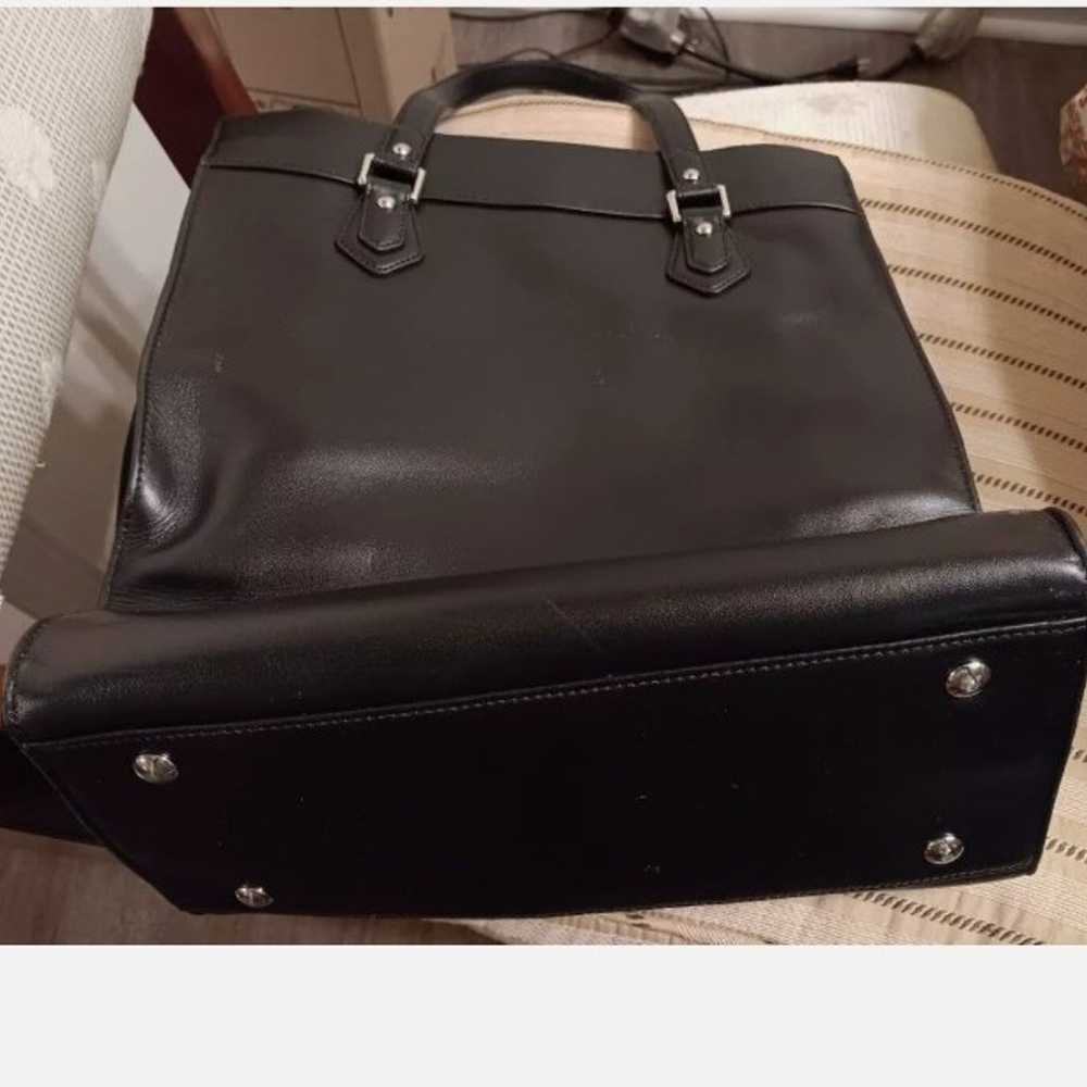 Vintage Coach Leather Briefcase in Black - image 8