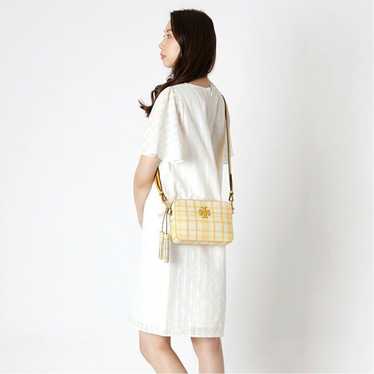 【Rare and exquisite item】Tory Burch yellow gingha… - image 1