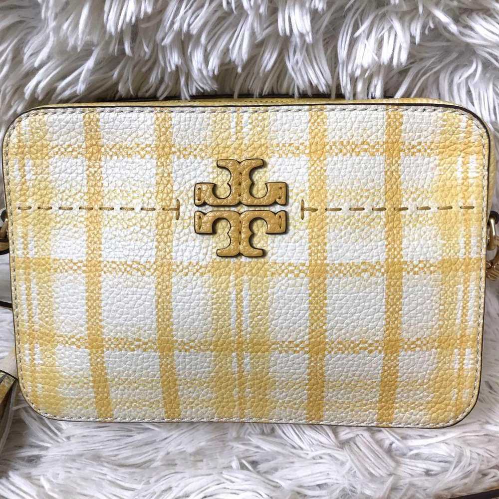 【Rare and exquisite item】Tory Burch yellow gingha… - image 4