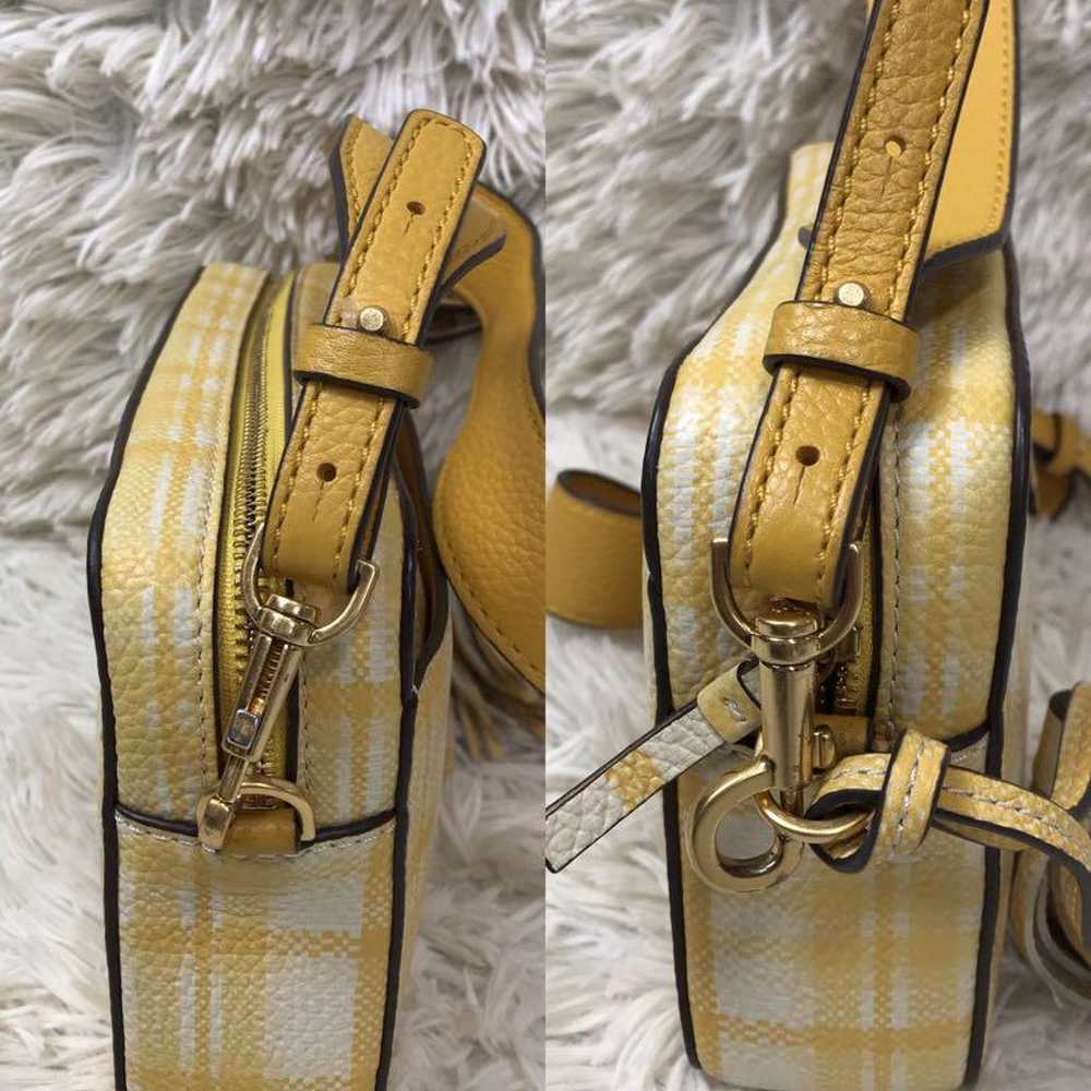 【Rare and exquisite item】Tory Burch yellow gingha… - image 8