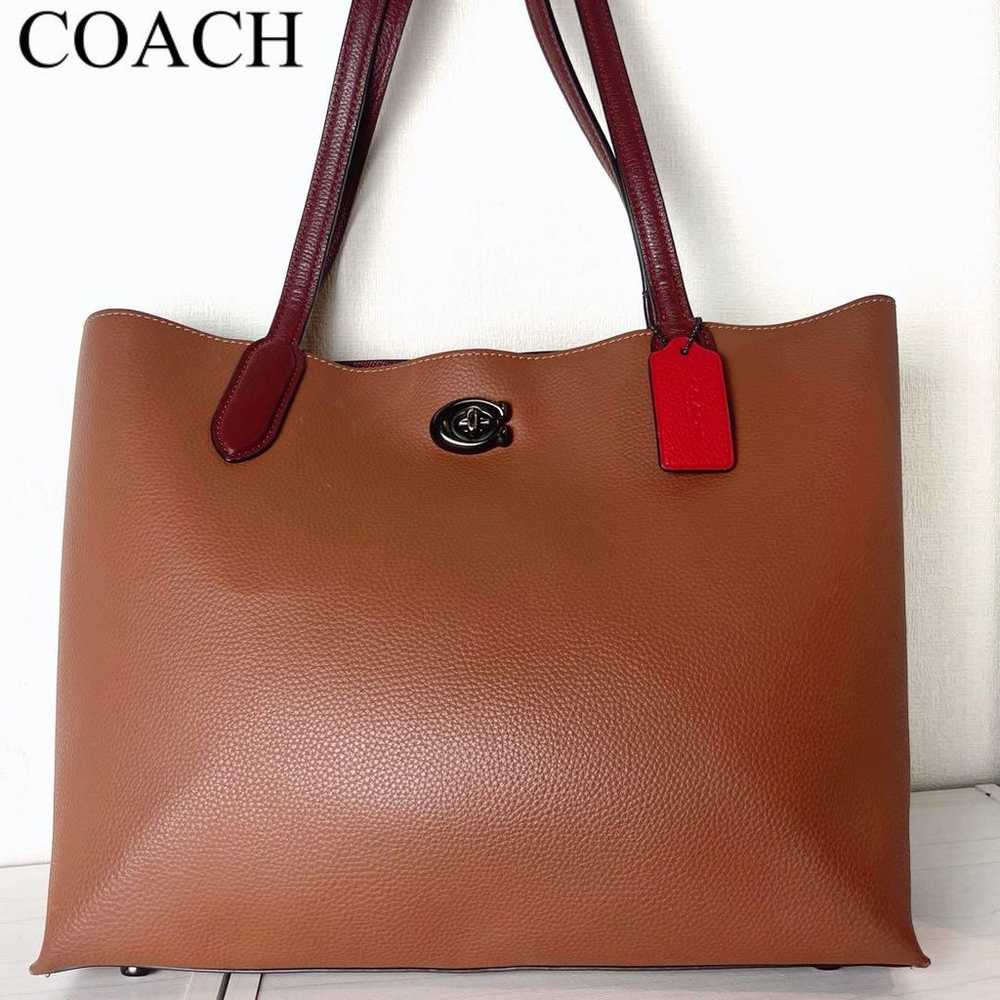 20 Coach Willow Willow Tote Bag Leather Turnlock … - image 1