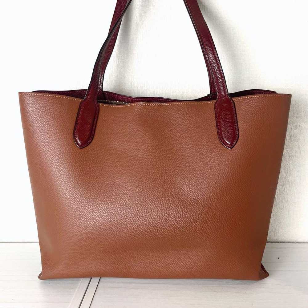 20 Coach Willow Willow Tote Bag Leather Turnlock … - image 2