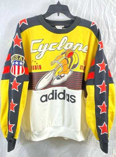 Adidas Yellow Vintage 80's Cycling Sweatshirt L