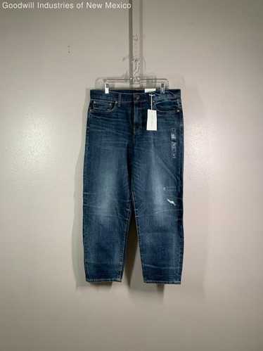 NWT Lucky Brand Womens Blue Denim Distressed Mediu