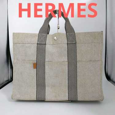 AJK02 Hermes Superb Condition New Foulto MM Tote B