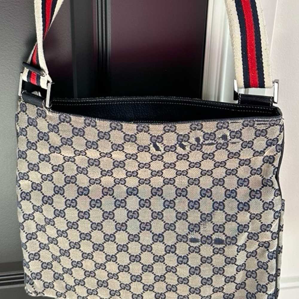 Gucci vintage  navy crossbody - image 2