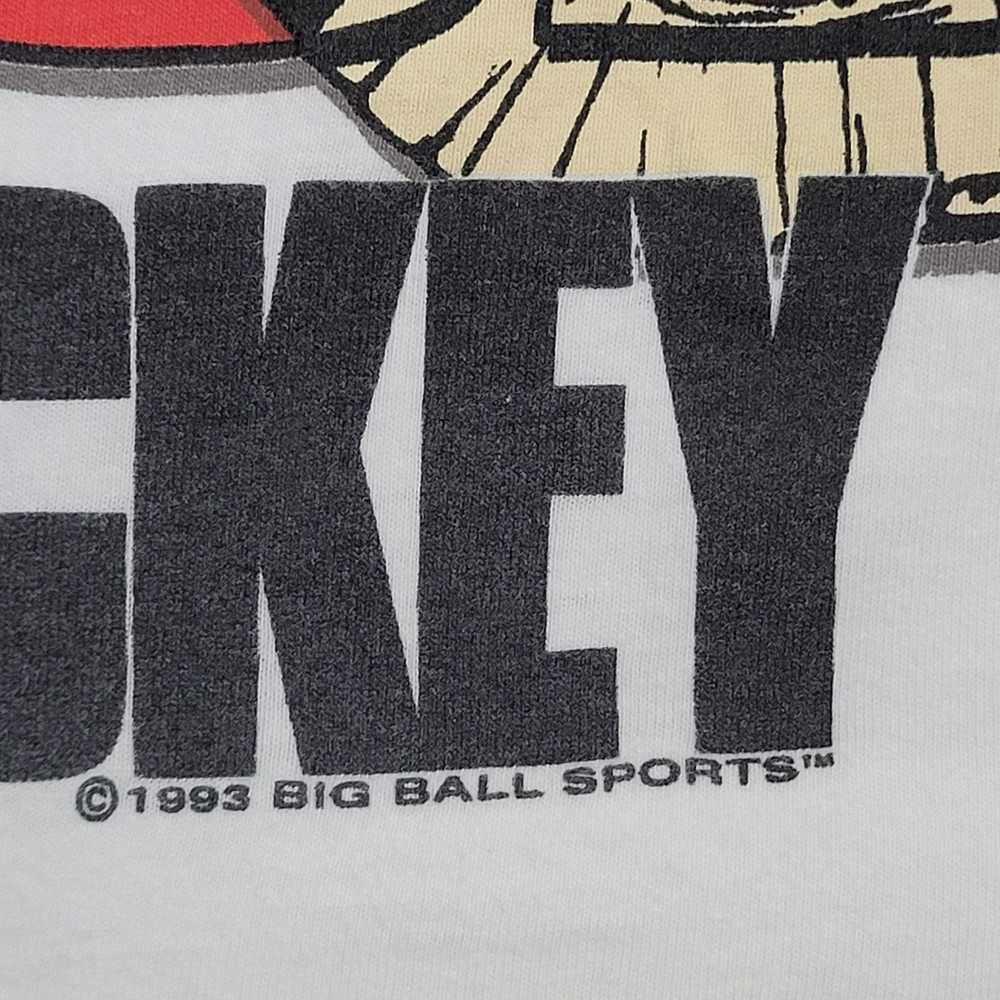 Hanes Vintage 1993 Hockey Shirt Large 21x25 Big-B… - image 4