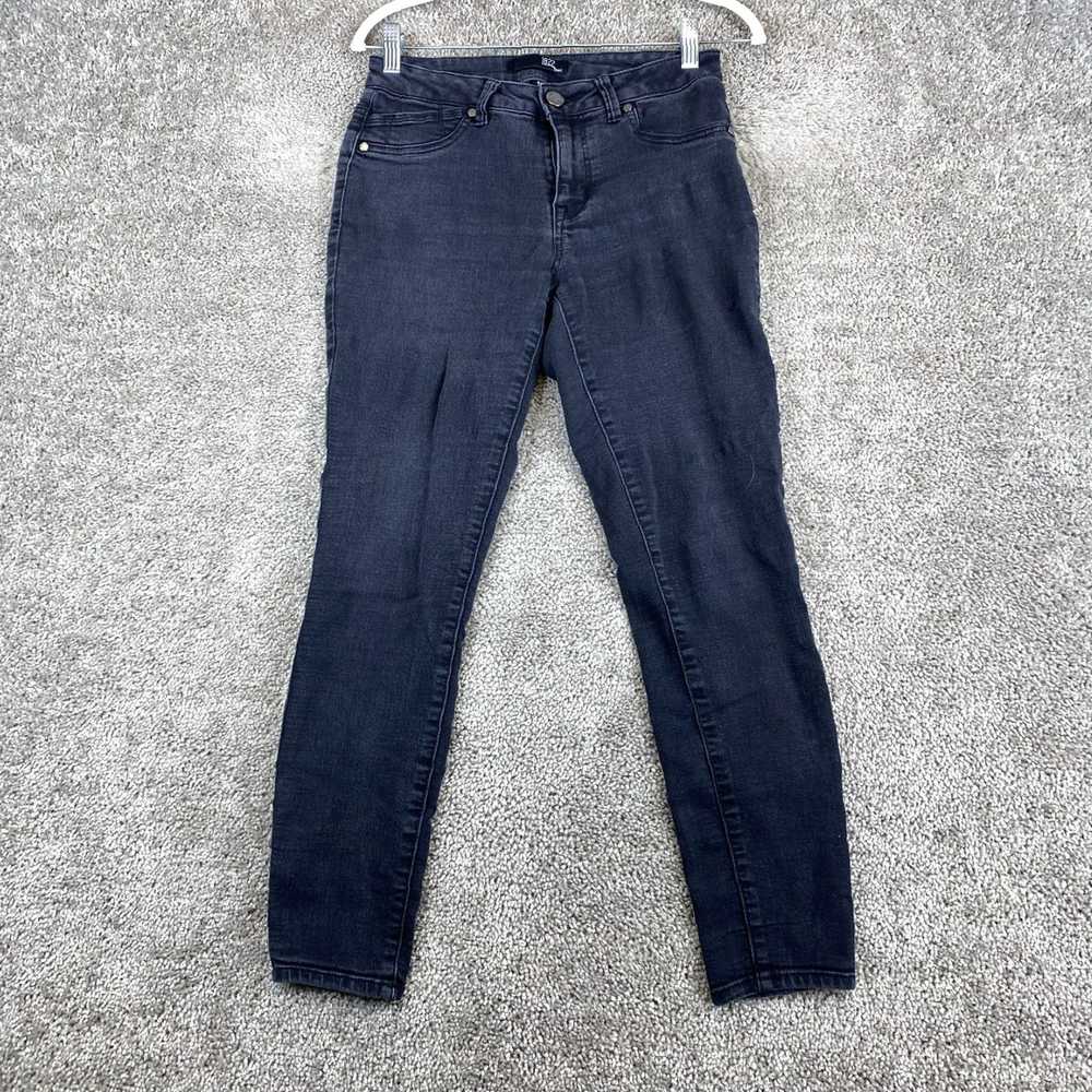 Vintage Black Charcoal Wash Five Pocket Low Rise … - image 1