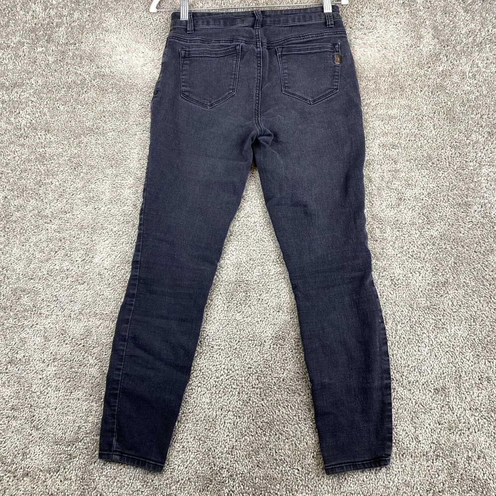 Vintage Black Charcoal Wash Five Pocket Low Rise … - image 3