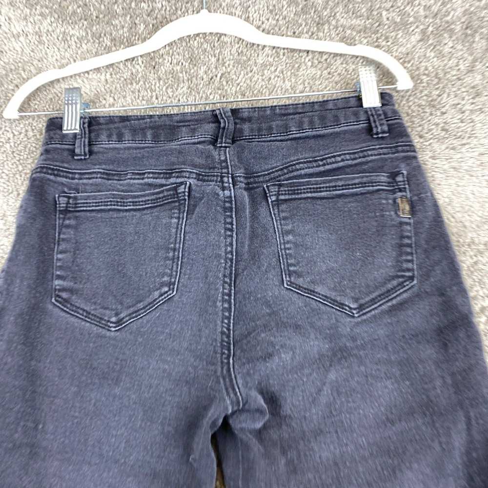 Vintage Black Charcoal Wash Five Pocket Low Rise … - image 4