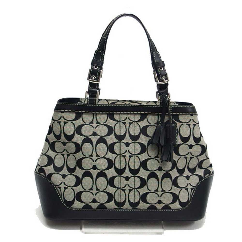 Coach Coach Signature Small Carriole Handbag Grey… - image 1