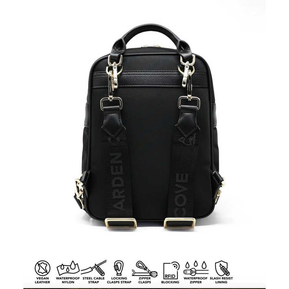 Arden Cove Carmel Black Backpack Crossbody LOCKIN… - image 2