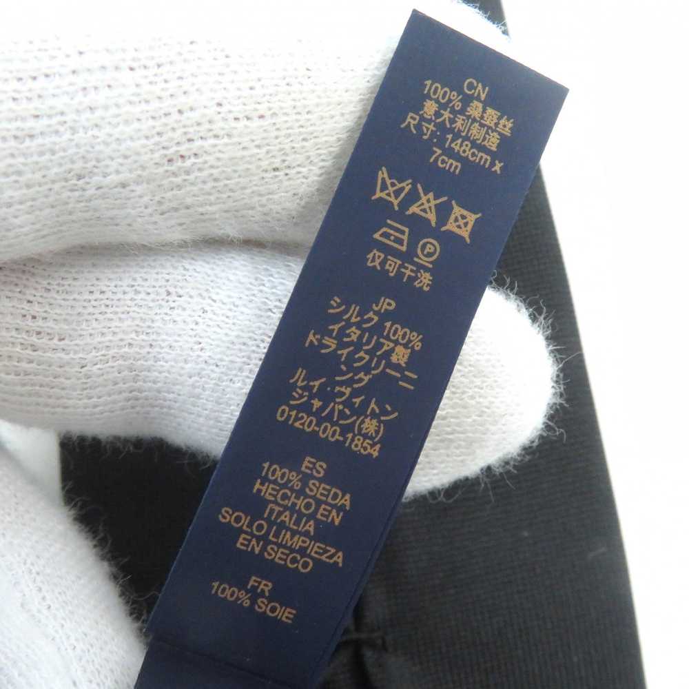 LOUIS VUITTON tie MP3423 Main: 100% silk Black mu… - image 10