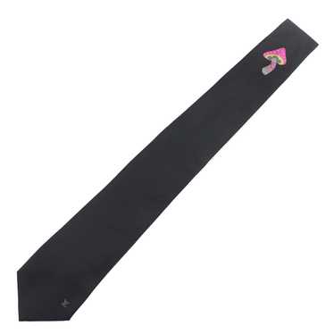 LOUIS VUITTON tie MP3423 Main: 100% silk Black mu… - image 1