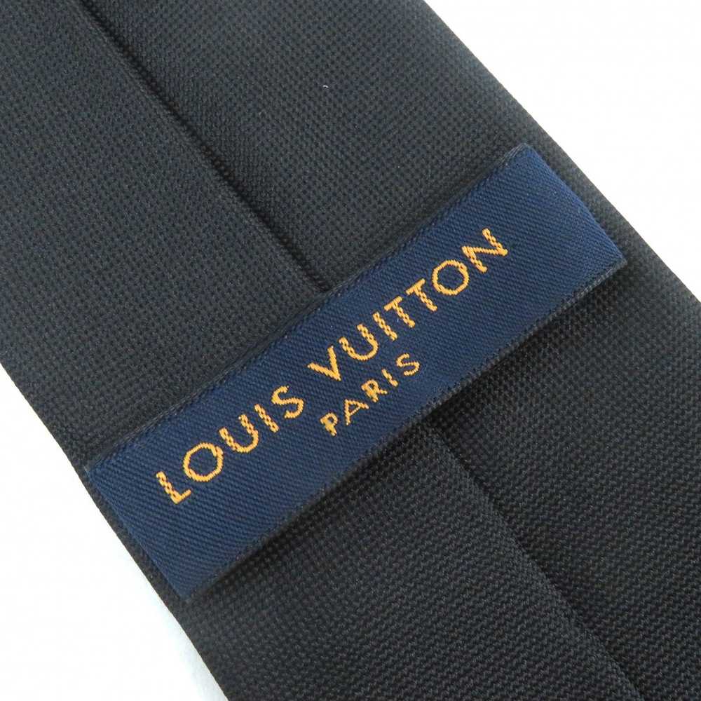 LOUIS VUITTON tie MP3423 Main: 100% silk Black mu… - image 8