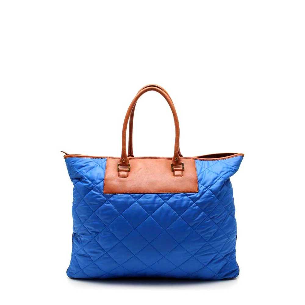 Tory Burch Large Royal Blue Quilted Tote Shoulder… - image 3