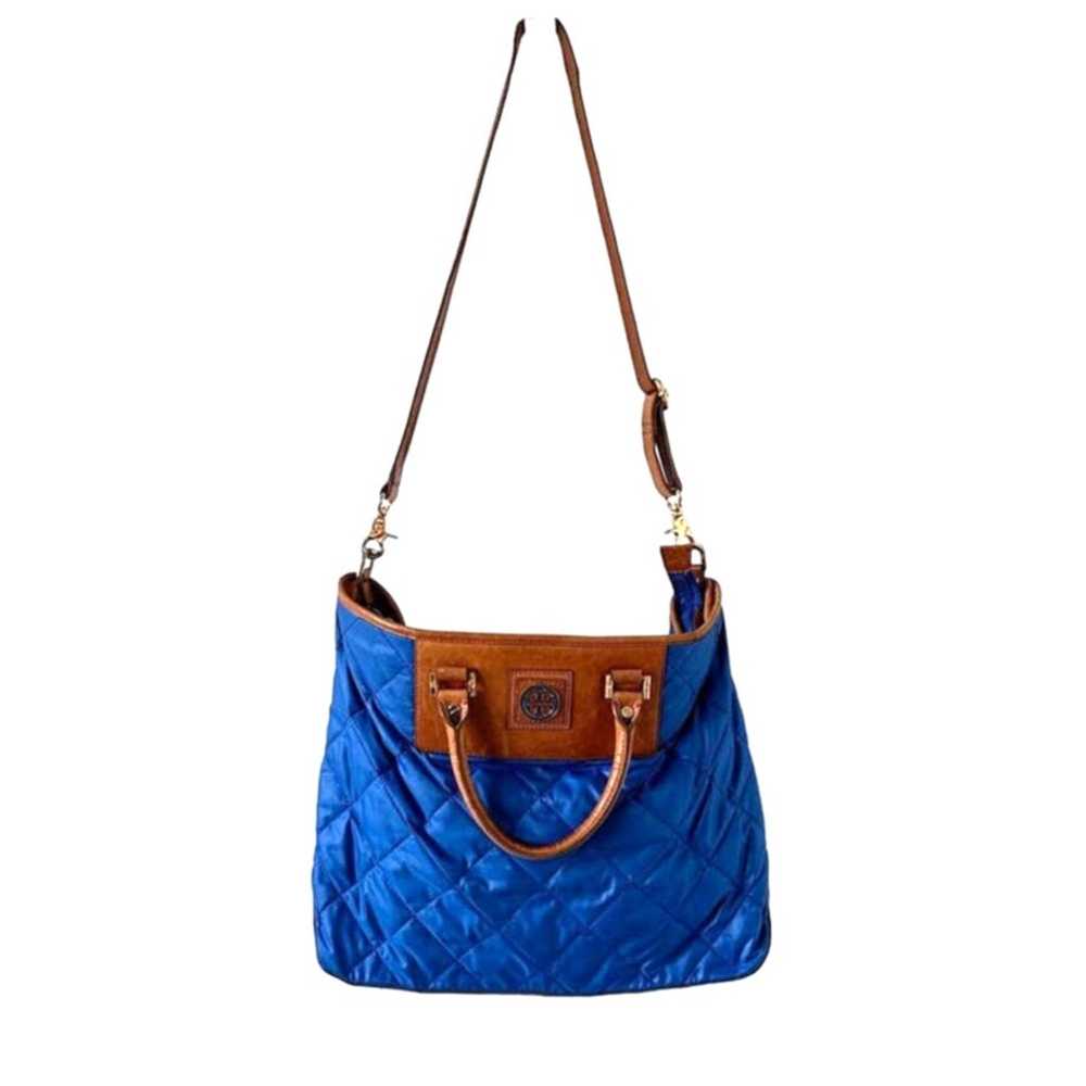 Tory Burch Large Royal Blue Quilted Tote Shoulder… - image 5