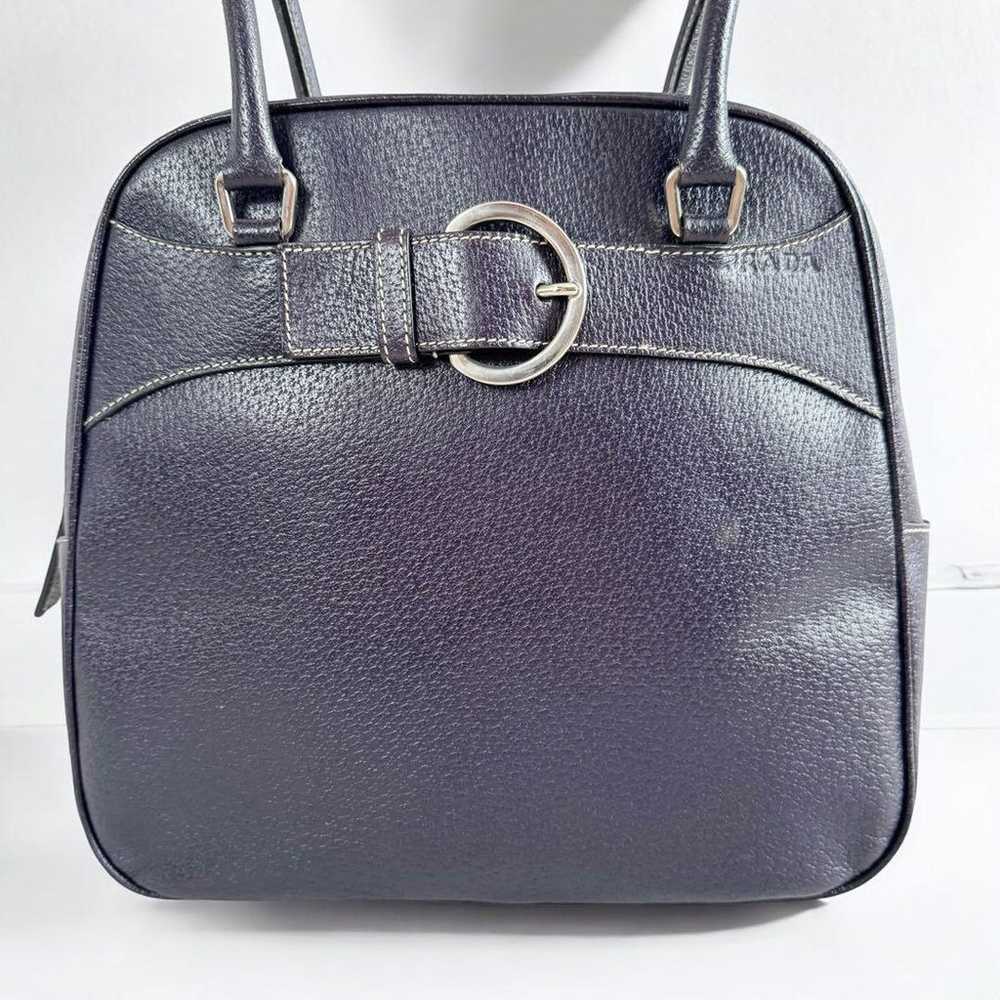 Rare, beautiful Prada leather handbag shoulder ba… - image 3