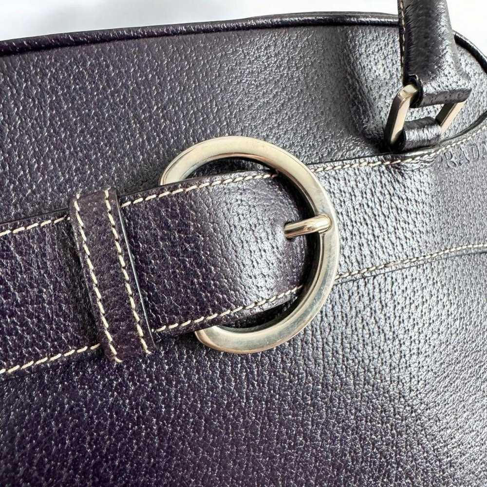 Rare, beautiful Prada leather handbag shoulder ba… - image 4