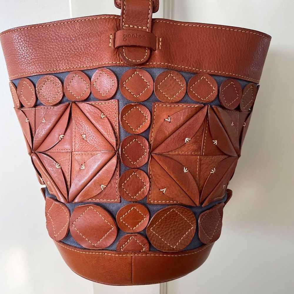 genten Cathedral Window Bucket Bag - image 3